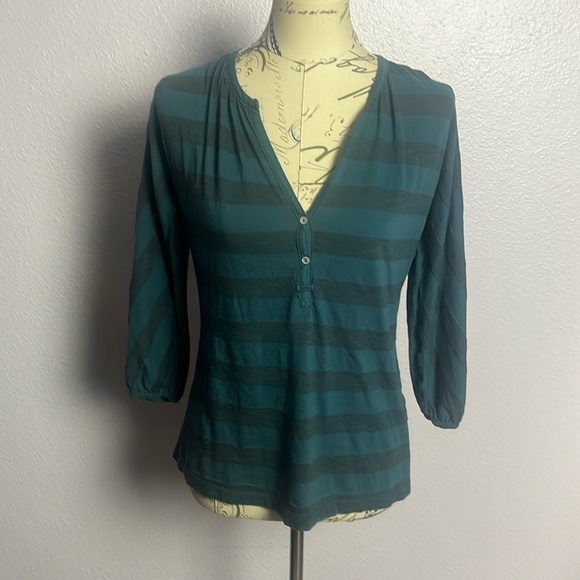 Lilla P Tops - Blue Striped Top